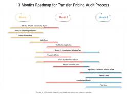 3 months roadmap for transfer pricing audit process