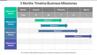 3 months timeline business milestones