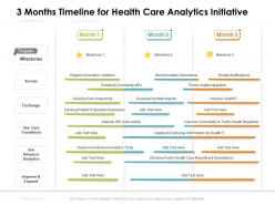3 months timeline for health care analytics initiative