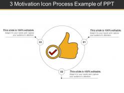 3 motivation icon process example of ppt