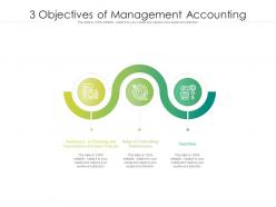 3 objectives of management accounting