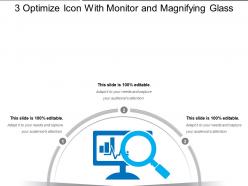 3 optimize icon with monitor and magnifying glass