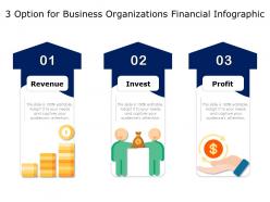 3 Option For Business Organizations Financial Infographic