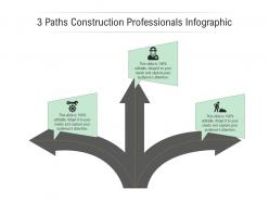 3 paths construction professionals infographic template