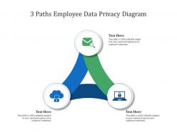 3 paths employee data privacy diagram infographic template