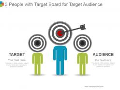 3 people with target board for target audience sample ppt presentation