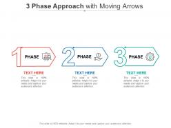 3 phase approach with moving arrows