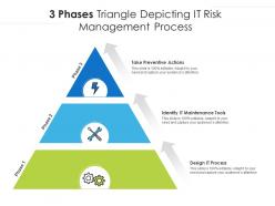 3 phases triangle depicting it risk management process