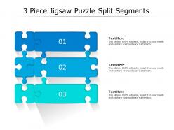 3 piece jigsaw puzzle split segments