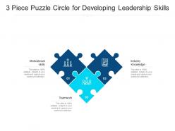 3 piece puzzle circle for developing leadership skills