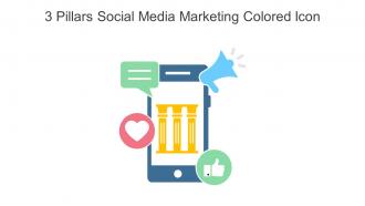 3 Pillars Social Media Marketing Colored Icon In Powerpoint Pptx Png And Editable Eps Format