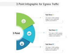 3 point for egress traffic infographic template