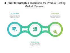 3 Point Illustration For Product Testing Market Research Infographic Template