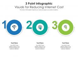 3 point visuals for reducing internet cost infographic template