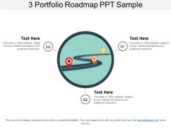 3 portfolio roadmap ppt sample