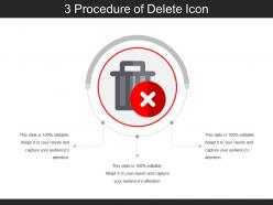 3 procedure of delete icon