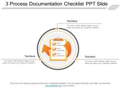 3 process documentation checklist ppt slide