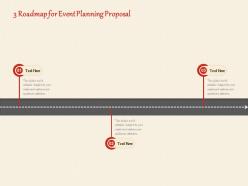 3 Roadmap For Event Planning Proposal Ppt Powerpoint Presentation Layouts