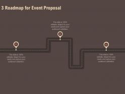 3 roadmap for event proposal ppt powerpoint presentation file display