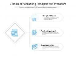 3 Roles Of Accounting Principals And Procedure