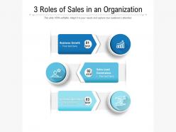 3 roles of sales in an organization