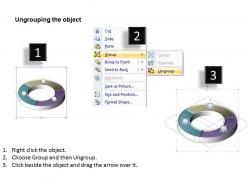 3 segments of a circle shown by ring powerpoint diagram templates graphics 712