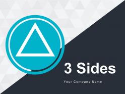 3 Sides Icon Triangular Shape Curves Circle Cube Business Mark