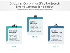 3 squares options for effective search engine optimization strategy