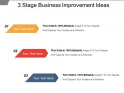 3 stage business improvement ideas example of ppt