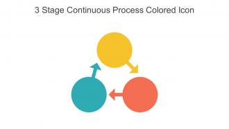 3 Stage Continuous Process Colored Icon In Powerpoint Pptx Png And Editable Eps Format