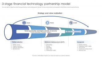 3 Stage Financial Technology Partnership Model