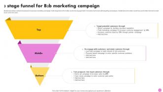 3 Stage Funnel For B2b Marketing Campaign