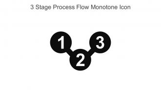 3 Stage Process Flow Monotone Icon In Powerpoint Pptx Png And Editable Eps Format