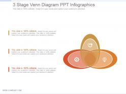 3 stage venn diagram ppt infographics