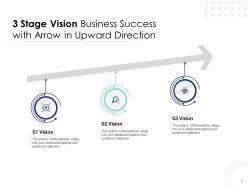 3 Stage Vision Business Success Arrow Organization Financial