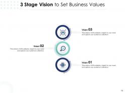 3 Stage Vision Business Success Arrow Organization Financial