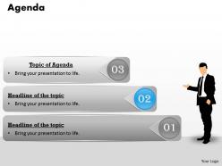 22094512 style essentials 1 agenda 3 piece powerpoint presentation diagram infographic slide