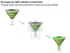 3 staged sales funnel diagram