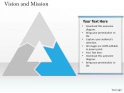 2507639 style essentials 1 our vision 1 piece powerpoint presentation diagram infographic slide