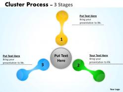 3 Stages Business Networking Cluster Diagram ppt 1
