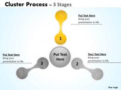 3 stages business networking cluster diagram ppt 1