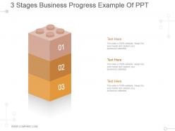 3 stages business progress example of ppt