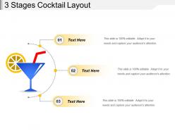 3 stages cocktail layout