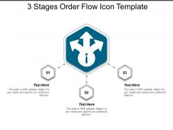 3 stages order flow icon template