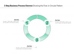 3 Step Business Process Chevron Showing The Flow In Circular Pattern