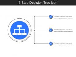 3 Step Decision Tree Icon PPT Presentation Examples