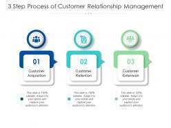 3 step process of customer relationship management