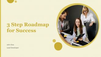 3 Step Roadmap For Success PPT Template ACP