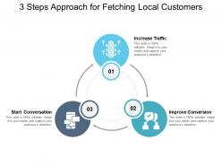 3 steps approach for fetching local customers