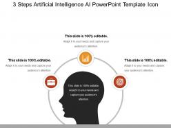 3 steps artificial intelligence ai powerpoint template icon sample of ppt